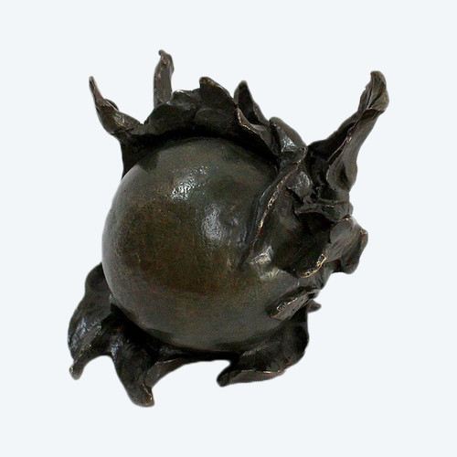 Bronze "Le fruit", signed S. Burel - Early 20th century