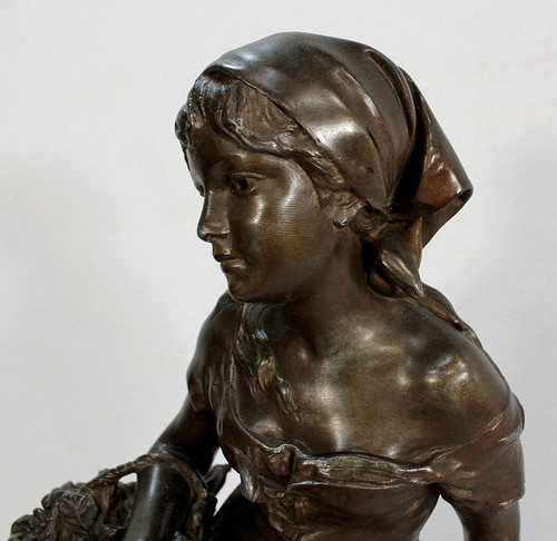 Grande regolatore "Les Cerises", di L-E Cana - Fine del XIX secolo
