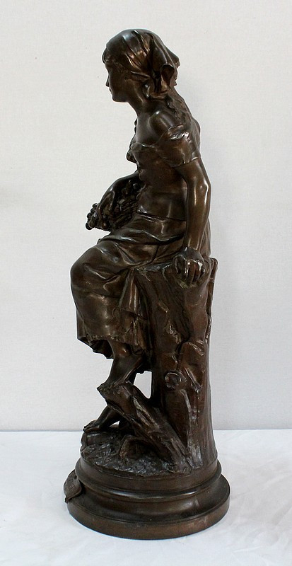 Grande regolatore "Les Cerises", di L-E Cana - Fine del XIX secolo