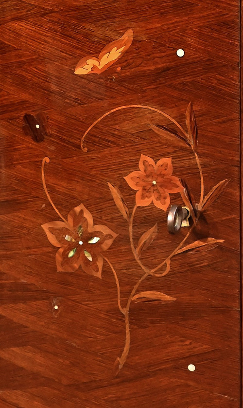 5-door sideboard in Rio rosewood, attributed to J.Leleu, Art Deco - 1940