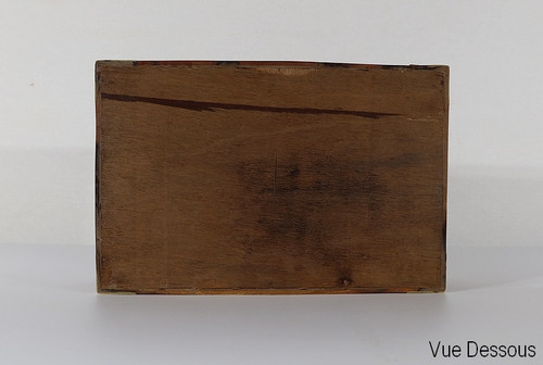 Small travel writing case in solid mahogany - 2nd part 19th century