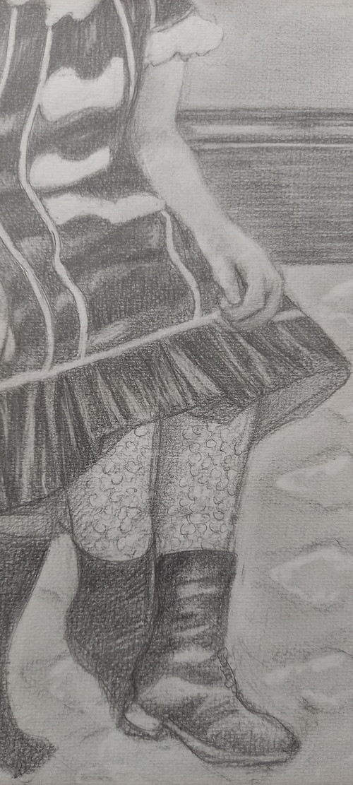 Disegno/ritratto di Colette all'età di 5 anni