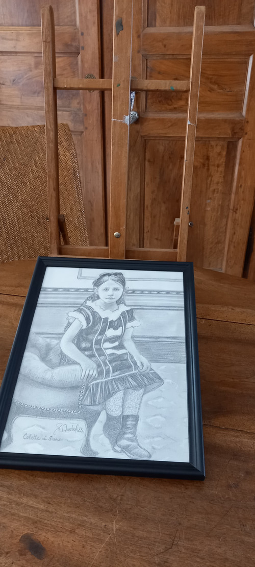 Disegno/ritratto di Colette all'età di 5 anni