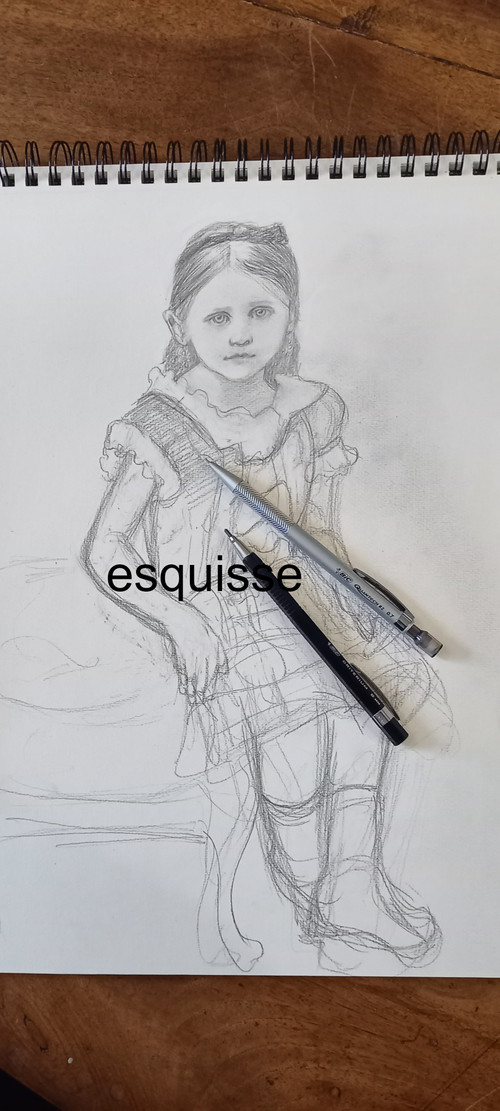 Disegno/ritratto di Colette all'età di 5 anni