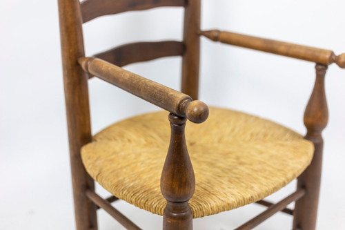 Coppia di poltrone in faggio naturale, anni '50 - Ls4544331