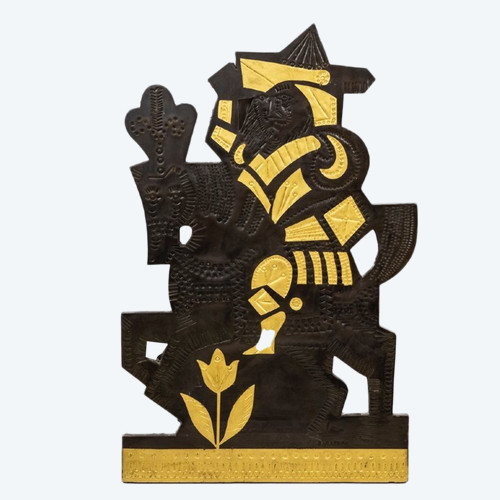 Roger Capron, Panneau Décoratif En Plomb, Années 1960 -  Ls45392031