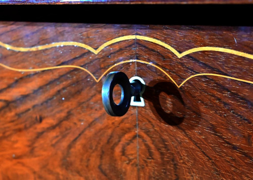 Bar a buffet in palissandro di Rio, attribuito a J.Leleu, Art Deco - 1940