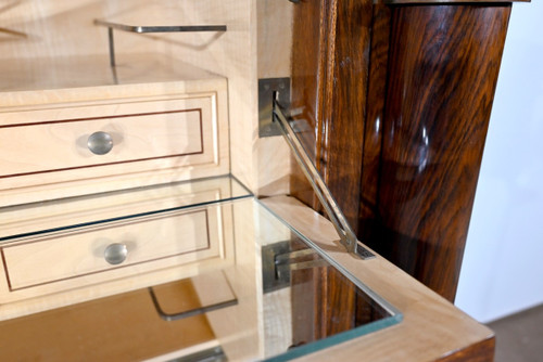 Bar a buffet in palissandro di Rio, attribuito a J.Leleu, Art Deco - 1940