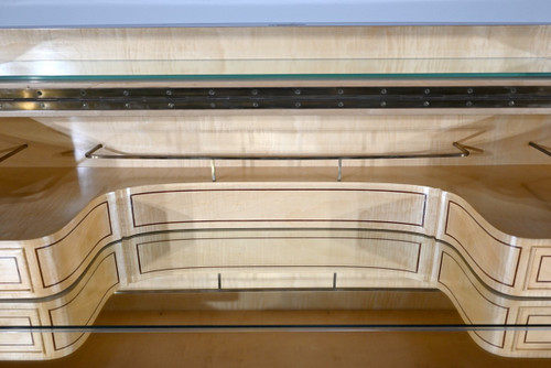 Bar a buffet in palissandro di Rio, attribuito a J.Leleu, Art Deco - 1940