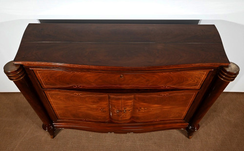 Bar a buffet in palissandro di Rio, attribuito a J.Leleu, Art Deco - 1940