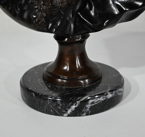 Bronzo "Le Baiser Donné" dopo J-A. Houdon - Fine del XIX secolo