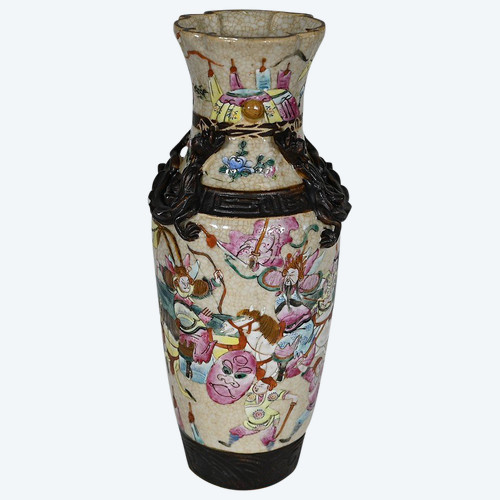 Vase en Porcelaine de Nankin, Chine – Fin XIXe