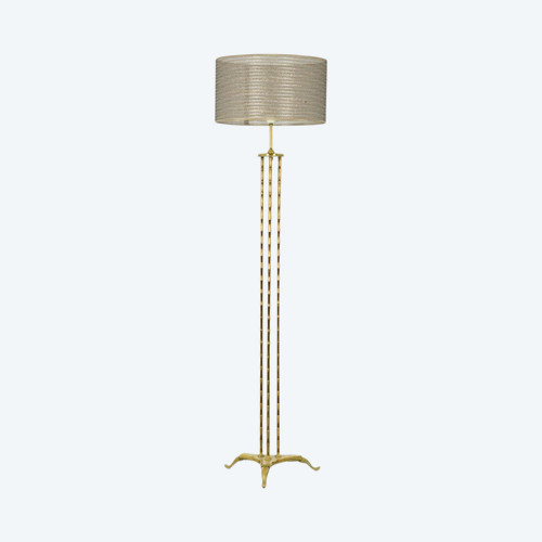 Maison Baguès, Gilded Bronze Tripod Floor Lamp, 1970s - Ls4432451