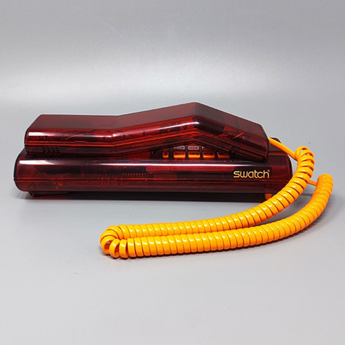 1990 Magnifique Swatch Twin Phone "Deluxe" avec la boîte d'origine. Style de Memphis