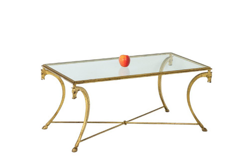 Maison Ramsay, Gilt Iron Coffee Table, 1950s - LS4488781