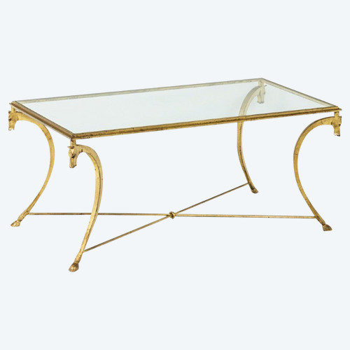 Maison Ramsay, Gilt Iron Coffee Table, 1950s - LS4488781