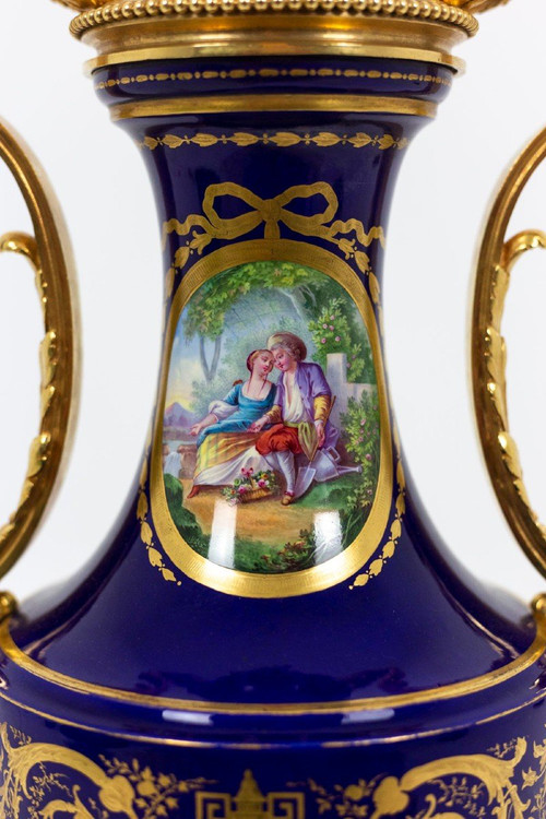 Lampada in porcellana di Sèvres, 1880 circa - Ls4375706