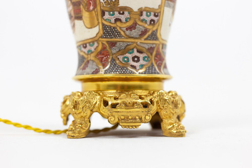 Paire De Lampes En Faïence De Satsuma, Circa 1880 - Ls43591064