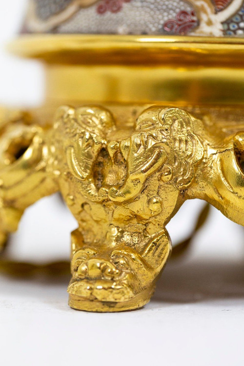 Paire De Lampes En Faïence De Satsuma, Circa 1880 - Ls43591064