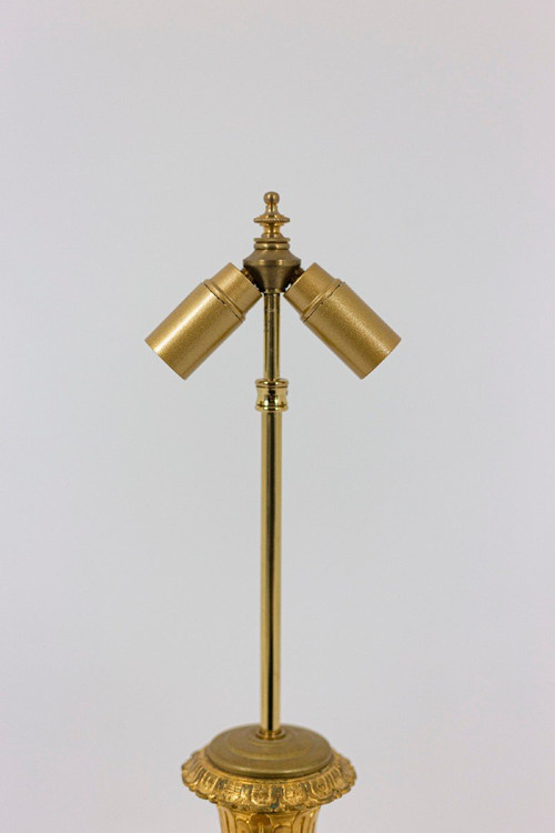 Imari Porcelain And Bronze Gilt Lamp, Circa 1880 - Ls31811381