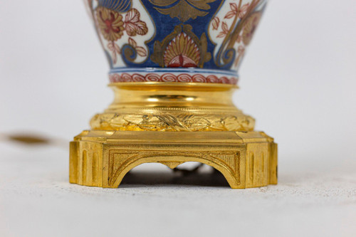 Imari Porcelain And Bronze Gilt Lamp, Circa 1880 - Ls31811381