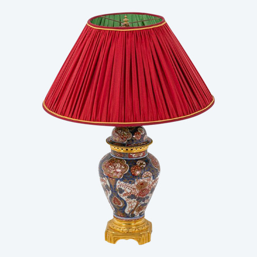 Imari Porcelain And Bronze Gilt Lamp, Circa 1880 - Ls31811381