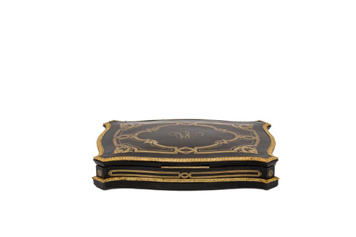 Coffret à Jeux En Bois Et Laiton Doré, époque Napoléon III - Ls4369616