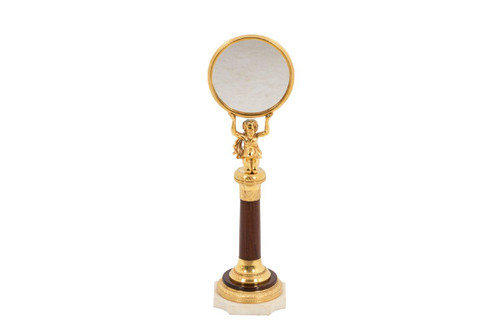 Small Mahogany And Gilt Bronze Mirror, Empire Period - Op450301