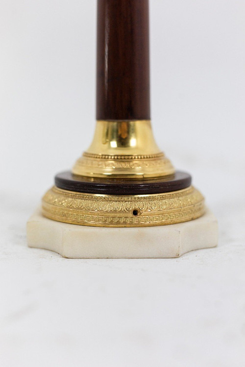 Small Mahogany And Gilt Bronze Mirror, Empire Period - Op450301