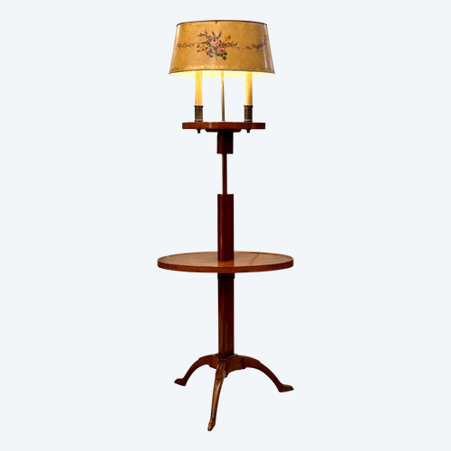 Liseuse, Gueridon Porte Torchères Mahogany Louis XVI Style 19th Century