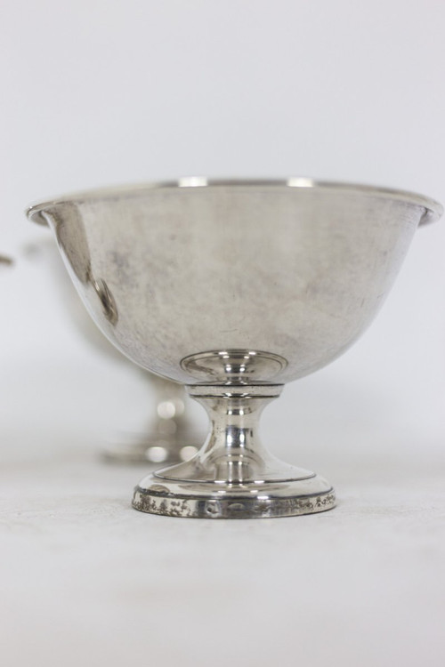 Drei Tassen aus silbernem Metall, Zeitraum 1950 – Ls4347181