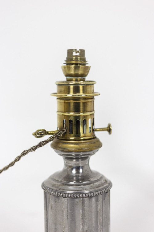 Coppia di lampade in peltro, 1880 circa - Ls4344621
