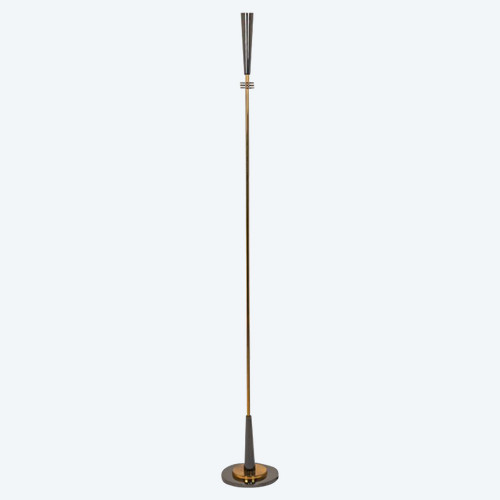 Maison Charles, Quasar Stehlampe aus goldenem und schillerndem Metall, 20. Jahrhundert – Op519501