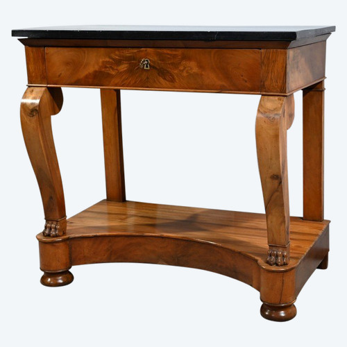 Petite Console de Propriété en Noyer, époque Restauration – Début XIXe