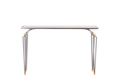 Antoine Dariule, Console in acciaio e ottone patinato, opera contemporanea
