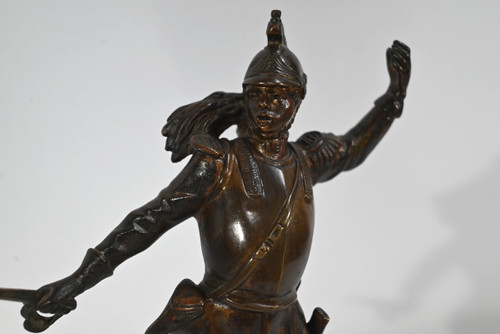 Bronzo "Il drago", firmato G.Omerth - Inizio XX secolo