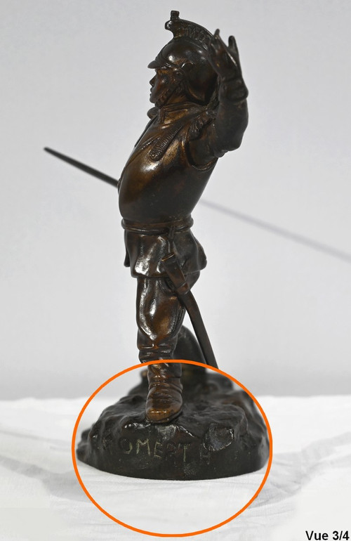 Bronzo "Il drago", firmato G.Omerth - Inizio XX secolo
