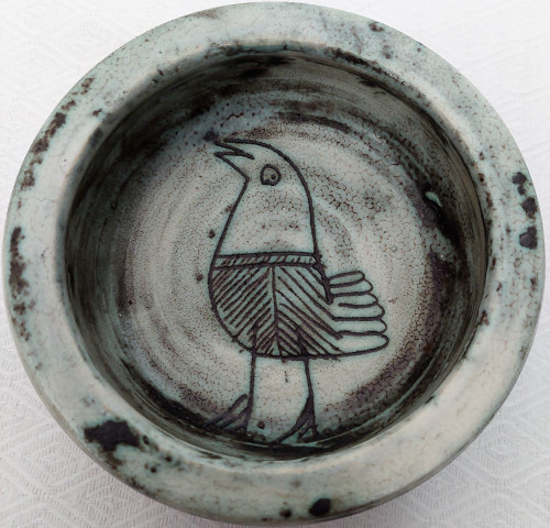 JACQUES BLIN (1920-1995) Empty pocket or vintage ceramic cup Signed. H. 4.5 D 12.5 cm