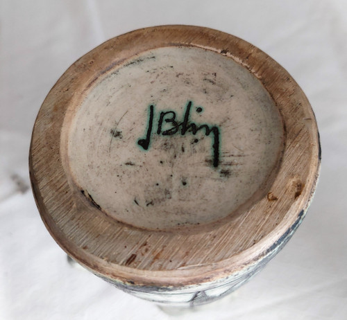 Pichet vase vintage en céramique française par Jacques Blin (circa 1950s)