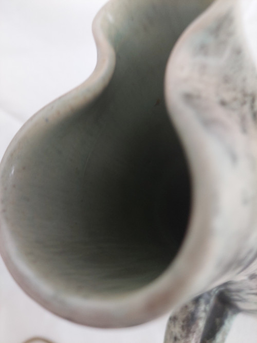 Pichet vase vintage en céramique française par Jacques Blin (circa 1950s)
