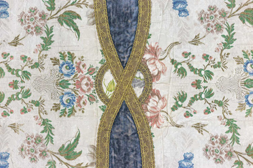 Chemin De Table En Soie Brodée, XIXe Siècle - Op297301