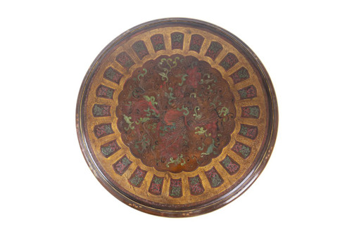 Table Basse En Laque Style Persan Et Bronze Doré, Années 1950 - Ls2221861