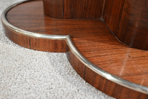 Mahogany pedestal table, attributed to J.Leleu, Art Deco – 1940