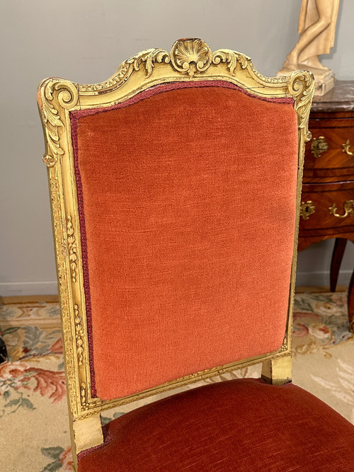 Pair Of Regence Style Chairs From The XIXth Century Around 1870