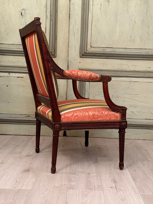 Louis XVI Flat Back Armchair Circa 1780