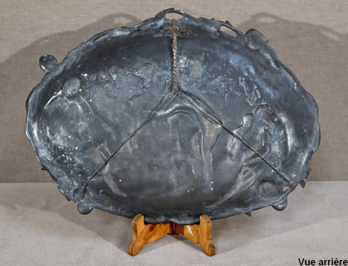 Bronze tray "A Slave Trader", signed A.Moreau after V.Giraud - Late 19th century