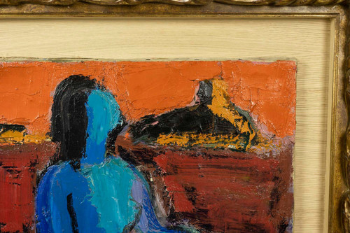 Pierre Ambrogiani, Öl auf Leinwand, 1970er Jahre