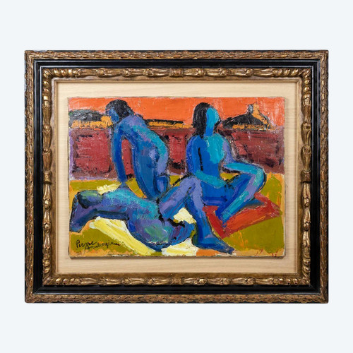 Pierre Ambrogiani, Öl auf Leinwand, 1970er Jahre