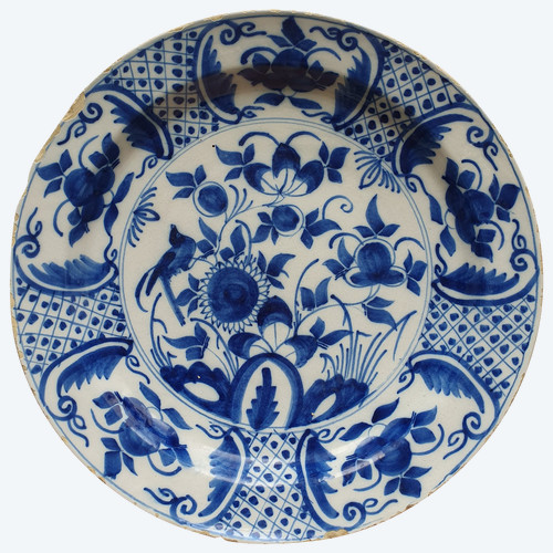 18th c Delft charger