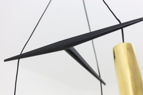 Suspension In Granite Resin And Golden Brass, 1950s - Ls4088391